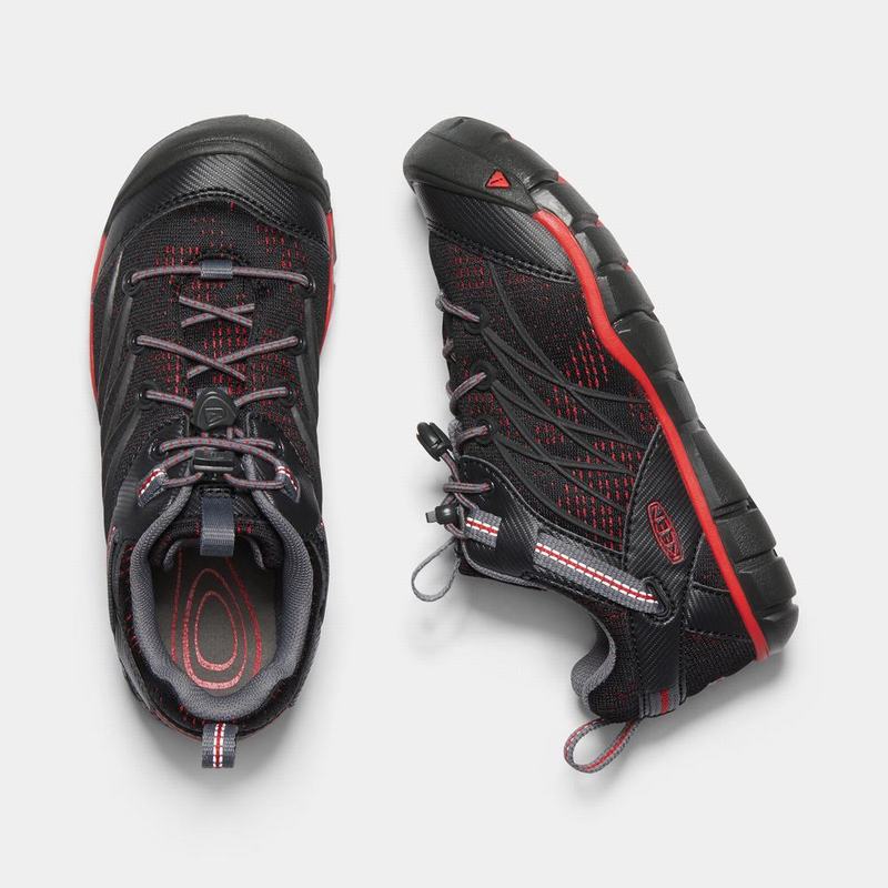 Zapatos Trekking Keen Chandler Cnx Para Niños Negros/Rojos - Zapatos Keen Mexico (460219-NOG)